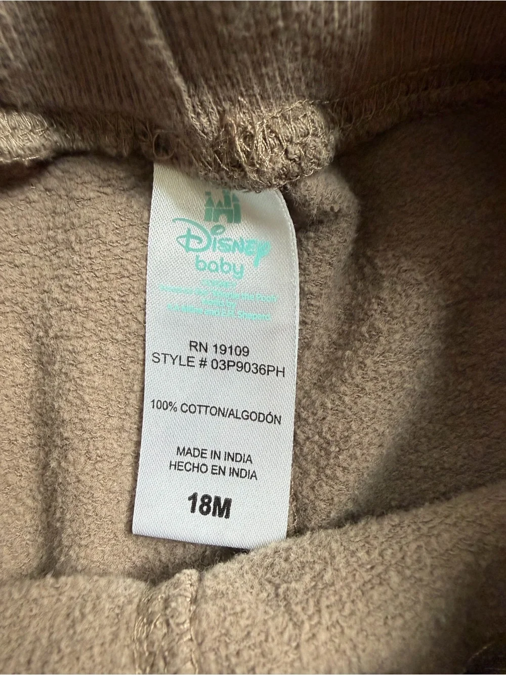 Disney Baby Winnie the Pooh Friends Sweatshirt Jogger Set 18M Neutral